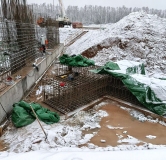 Ход строительства дома № 1 в ЖК В д. Ольгино -