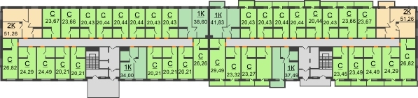 ЖК Новый Мыс 3.0 - планировка 2 этажа