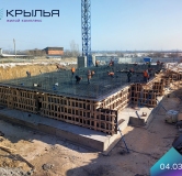 Ход строительства дома 5 в ЖК Крылья -