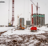 Ход строительства дома 4 в ЖК Родные росы -